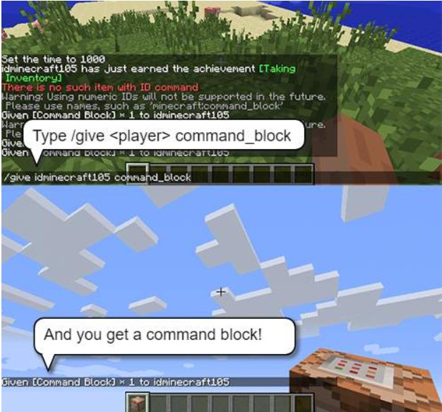 Commands and Block Names