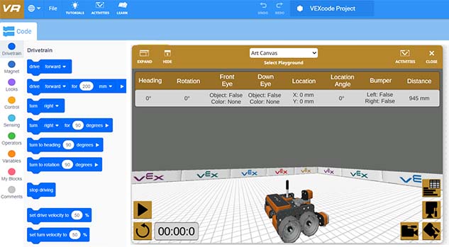 Visual Coding with Scratch and VEX VR | iD Tech Camps